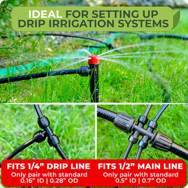 Ideal for multiple garden setups – perfect for raised garden beds, flower beds, orchards, and potted plants.